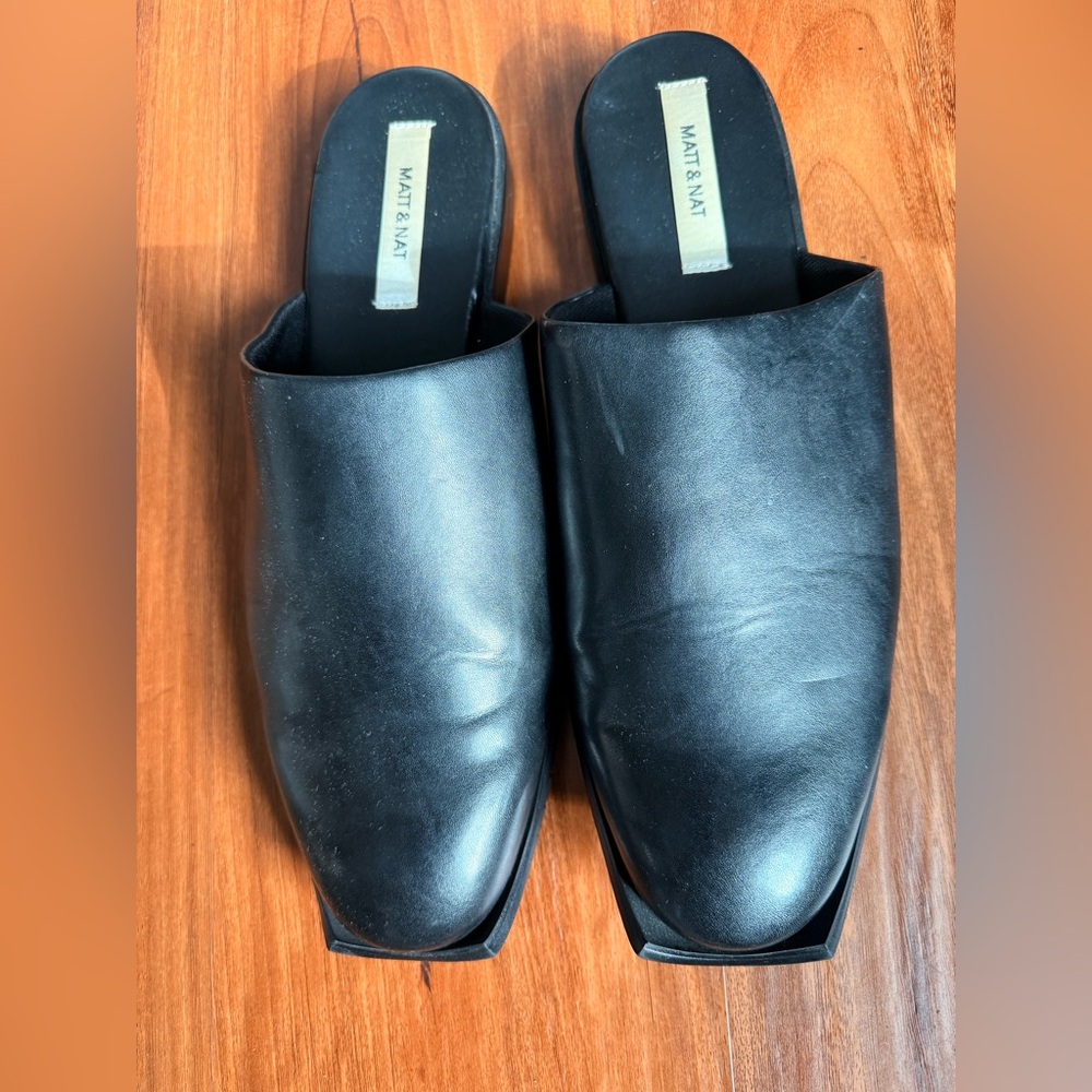 Matt & Nat Black Leather Loafers size 13